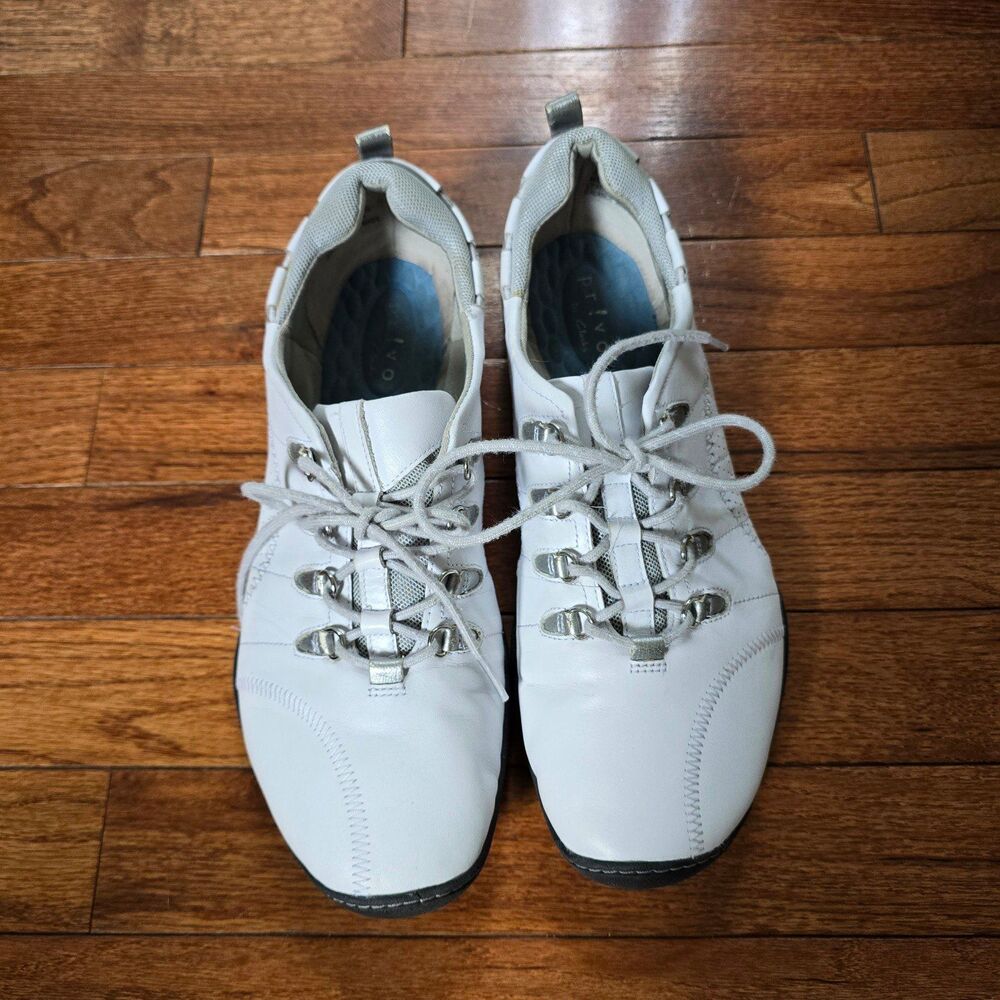 Clarks White and Gray Athletic Shoes